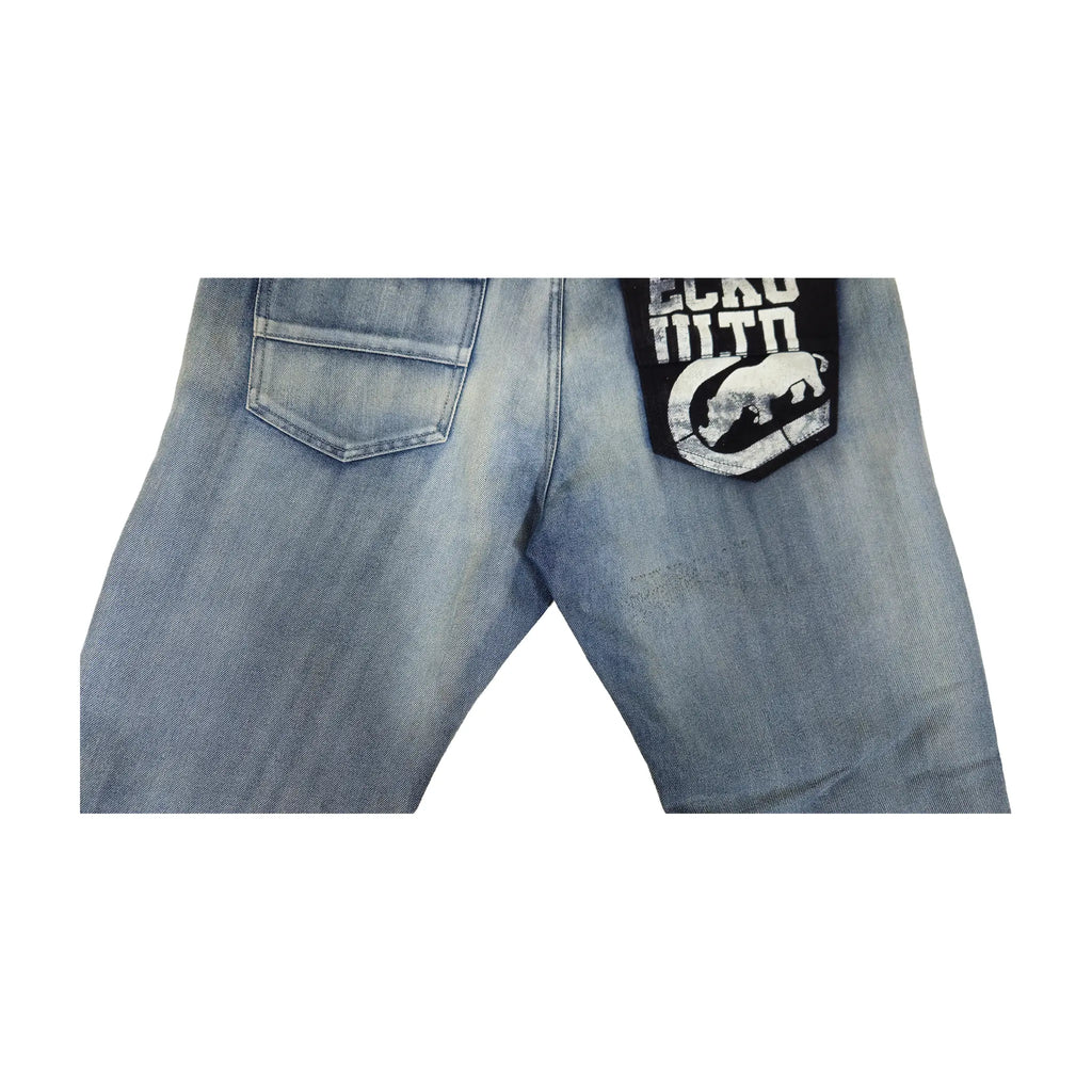 Vintage Y2K Ecko Unltd. Graphic Panel Moto Straight Jeans