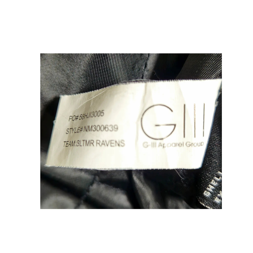 Retro G-III Baltimore Ravens Heavyweight Quilted Bomber Jacket