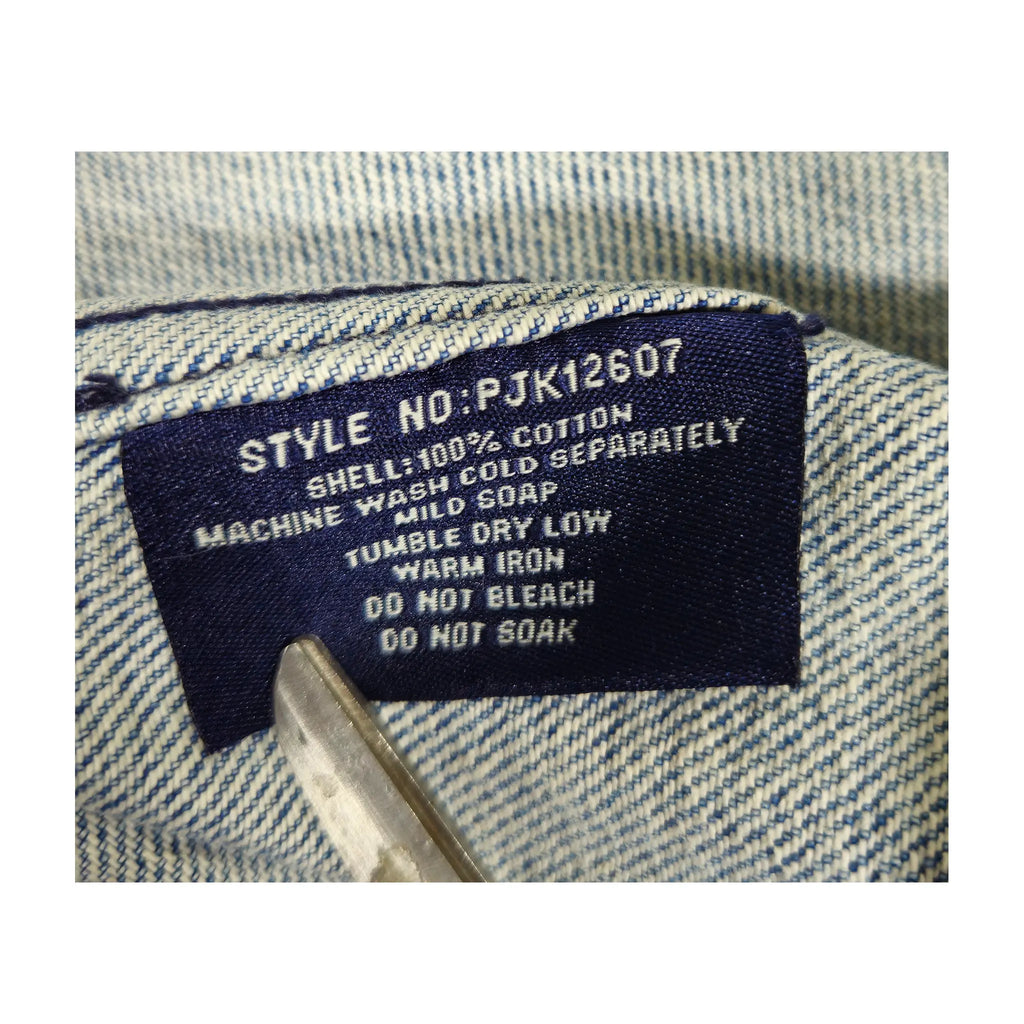 Vintage Phat Farm Archival Utility Tactical Buckle XXL Denim Jacket