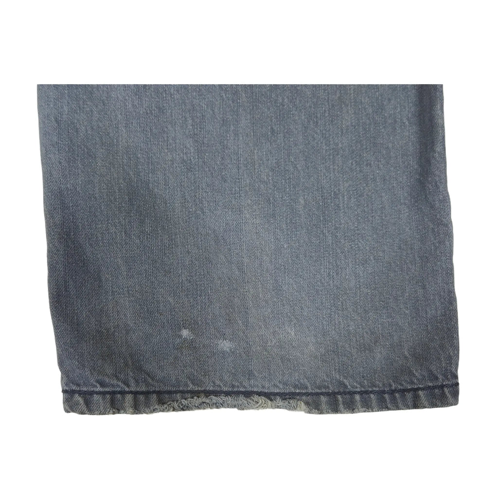 Vintage Y2K Coogi Contrast-Stitch Faded Grey Baggy Jeans
