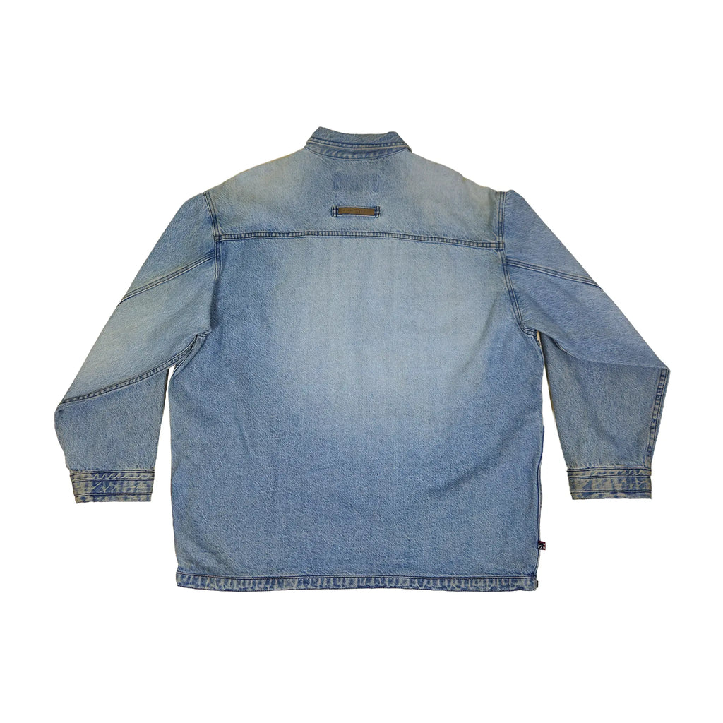 Vintage Phat Farm Archival Utility Tactical Buckle XXL Denim Jacket