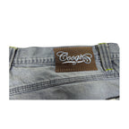 Vintage Y2K Coogi Contrast-Stitch Faded Grey Baggy Jeans
