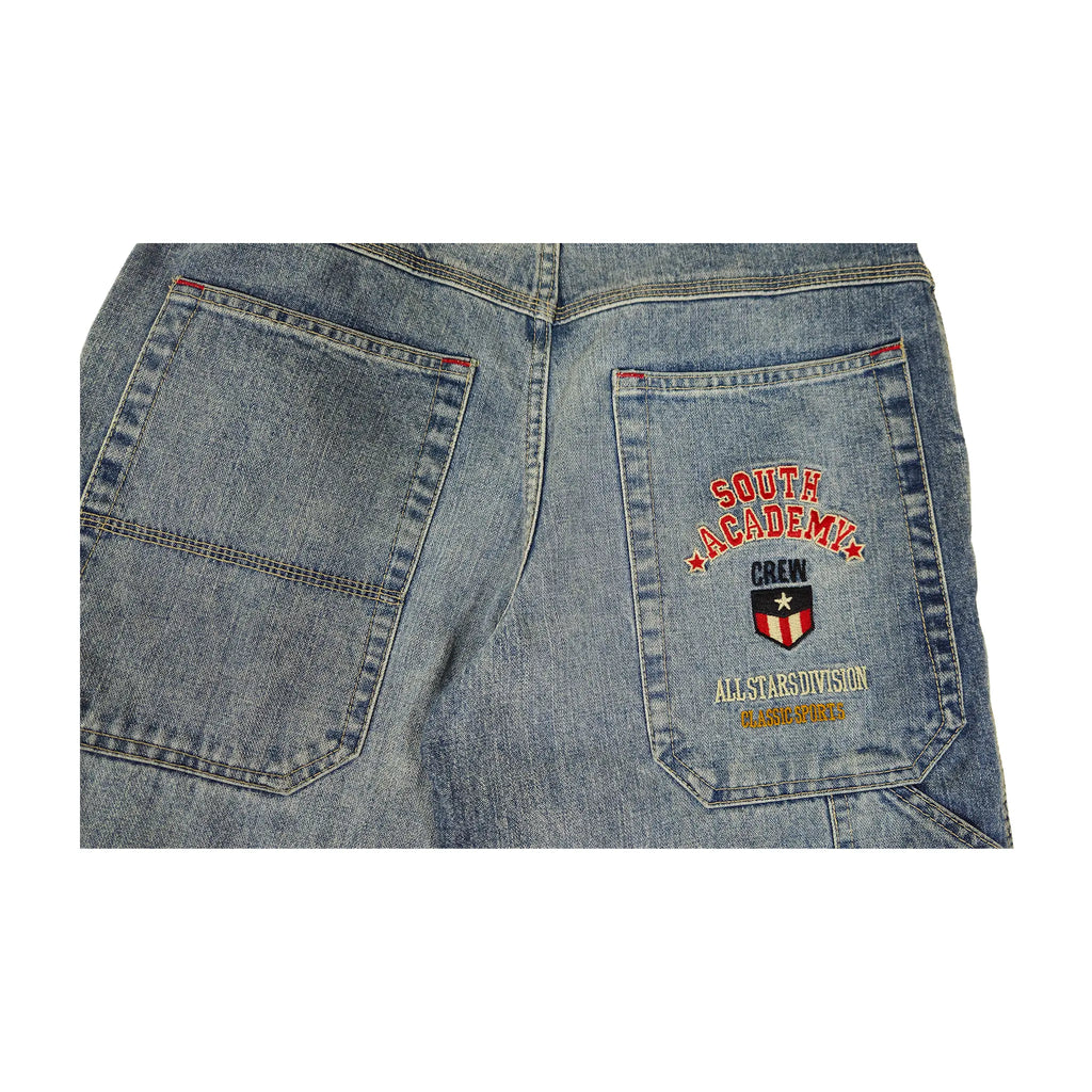 Vintage Y2K "Here & There" C&A South Academy Embroidered Carpenter Skater Jeans
