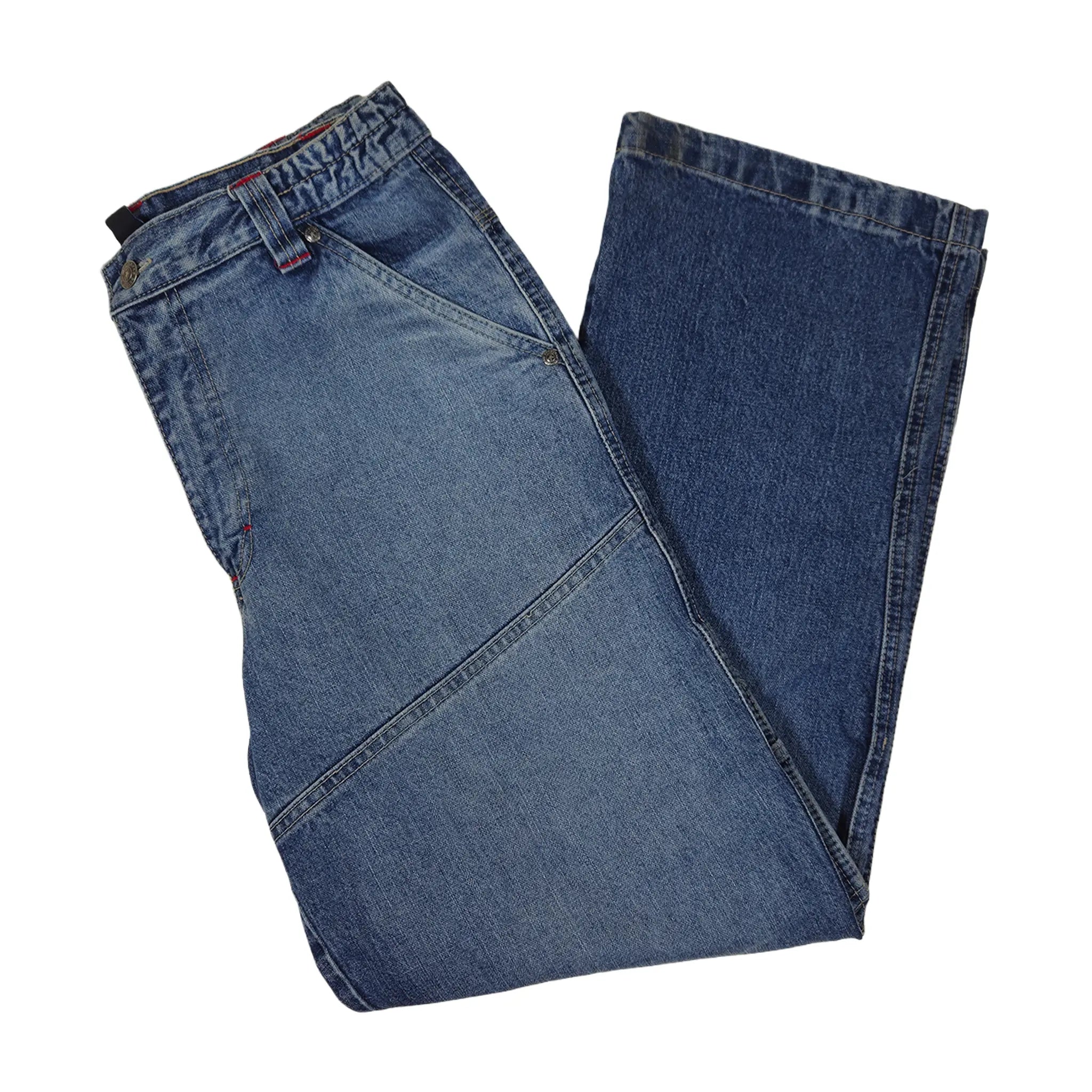 Vintage Y2K "Here & There" C&A South Academy Embroidered Carpenter Skater Jeans