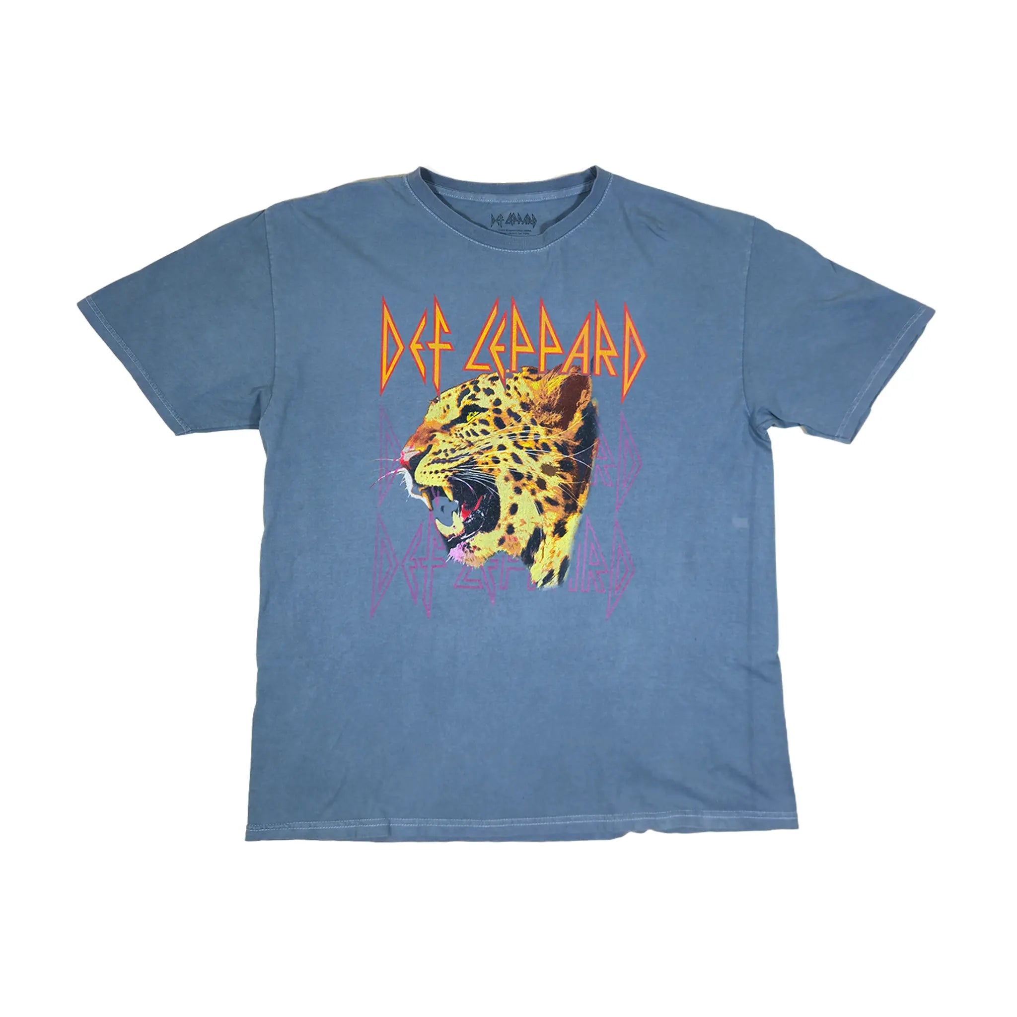 2022 Def Leppard Rock Graphic Faded T-Shirt