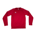 Adidas Red Pinstripe Pullover Crewneck