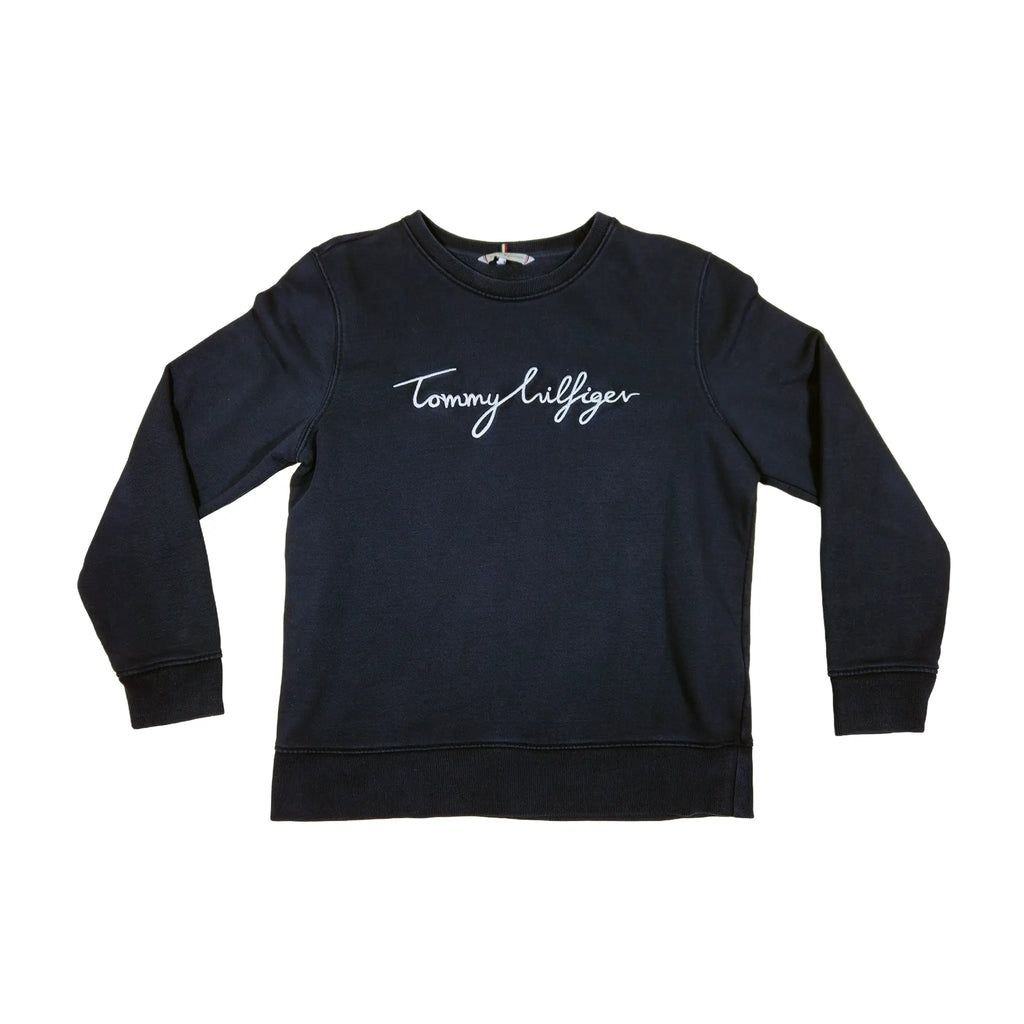 Tommy Hilfiger Navy Cursive Embroidery Sweatshirt