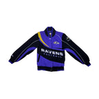 Retro G-III Baltimore Ravens Heavyweight Quilted Bomber Jacket