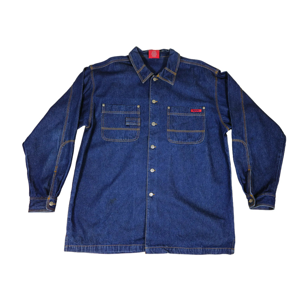 Vintage Karl Kani Jeans Heavyweight Dark Indigo Denim Overshirt