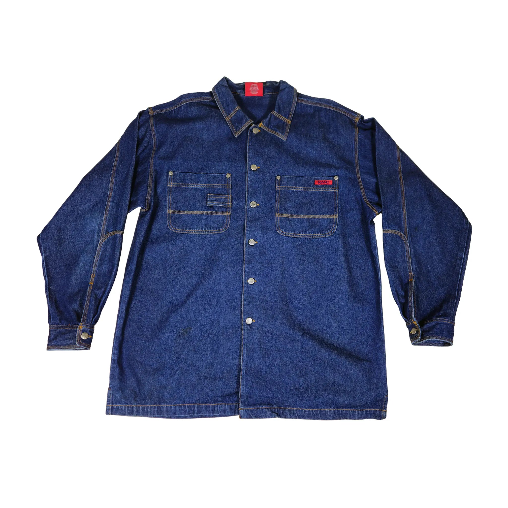 Vintage Karl Kani Jeans Heavyweight Dark Indigo Denim Overshirt