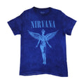 Nirvana "In Utero" Blue Mineral Wash Band Tee