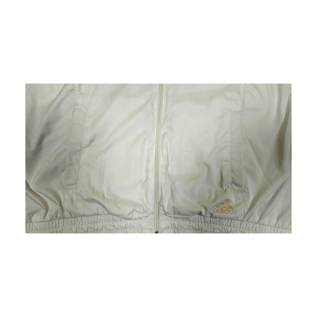 White Adidas Full-Zip Sportswear Mesh-Lined Track Jacket