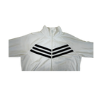 White Adidas Full-Zip Sportswear Mesh-Lined Track Jacket