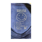 Nirvana "In Utero" Blue Mineral Wash Band Tee