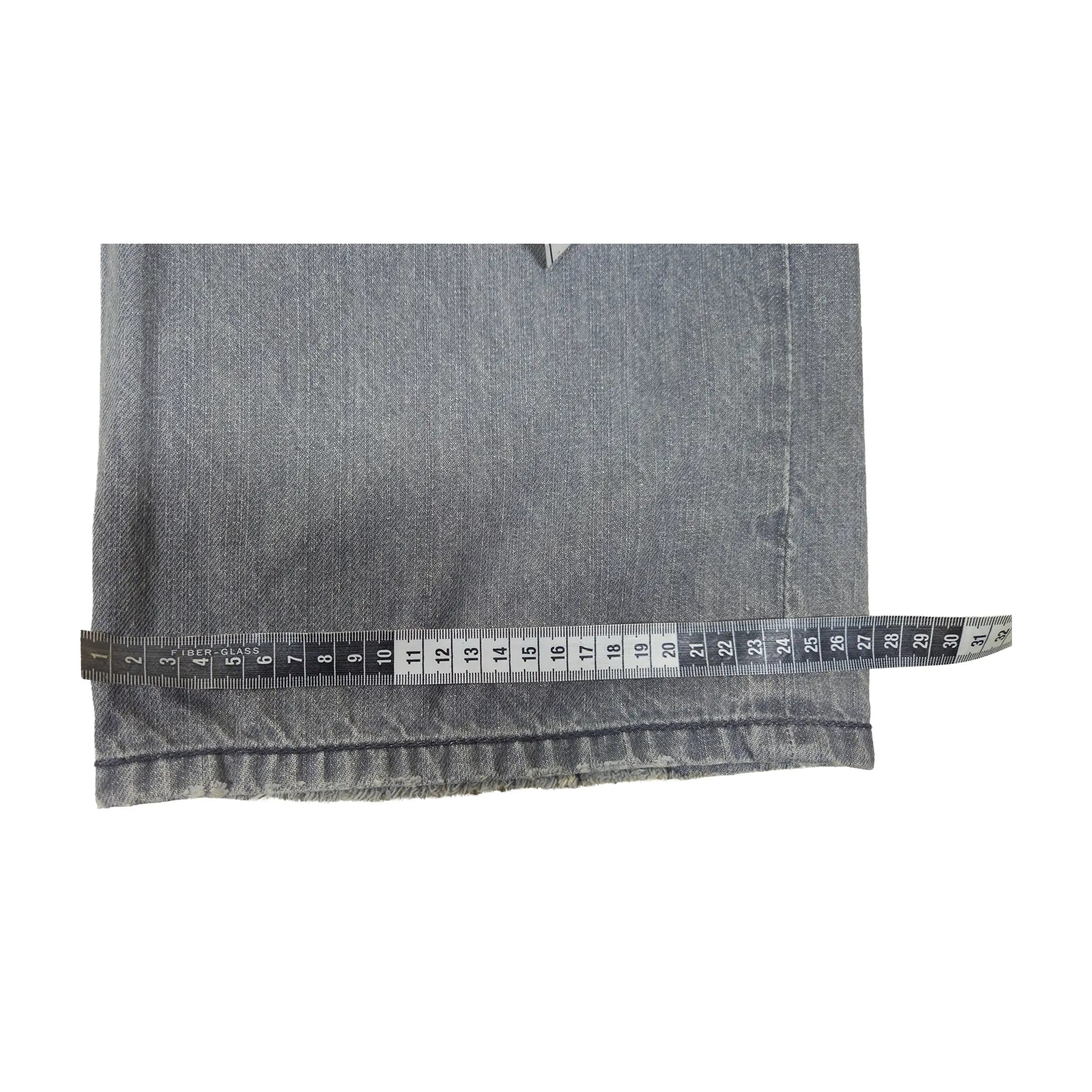 Vintage Y2K Coogi Contrast-Stitch Faded Grey Baggy Jeans
