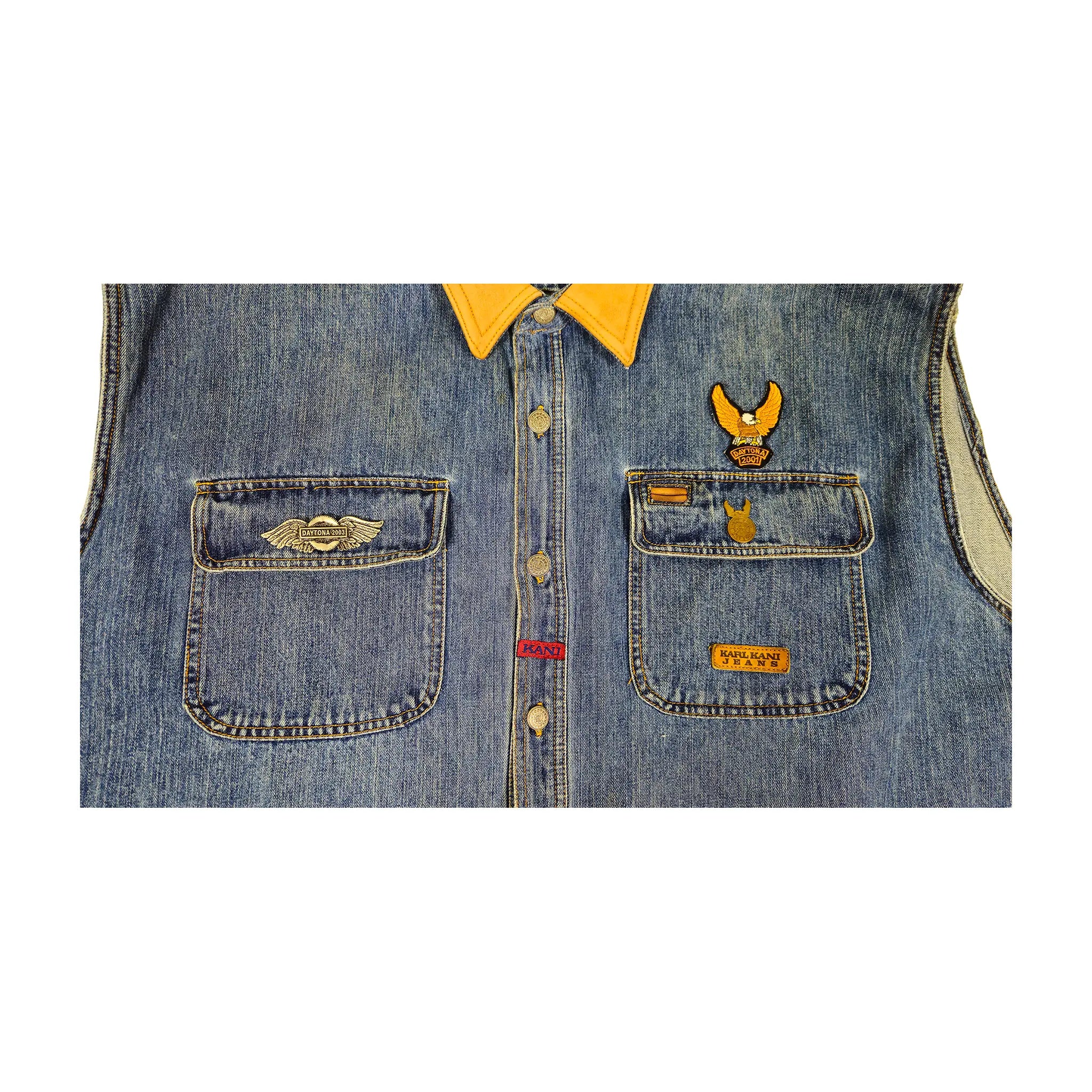 Vintage Karl Kani Jeans 3X Daytona Custom Denim Vest