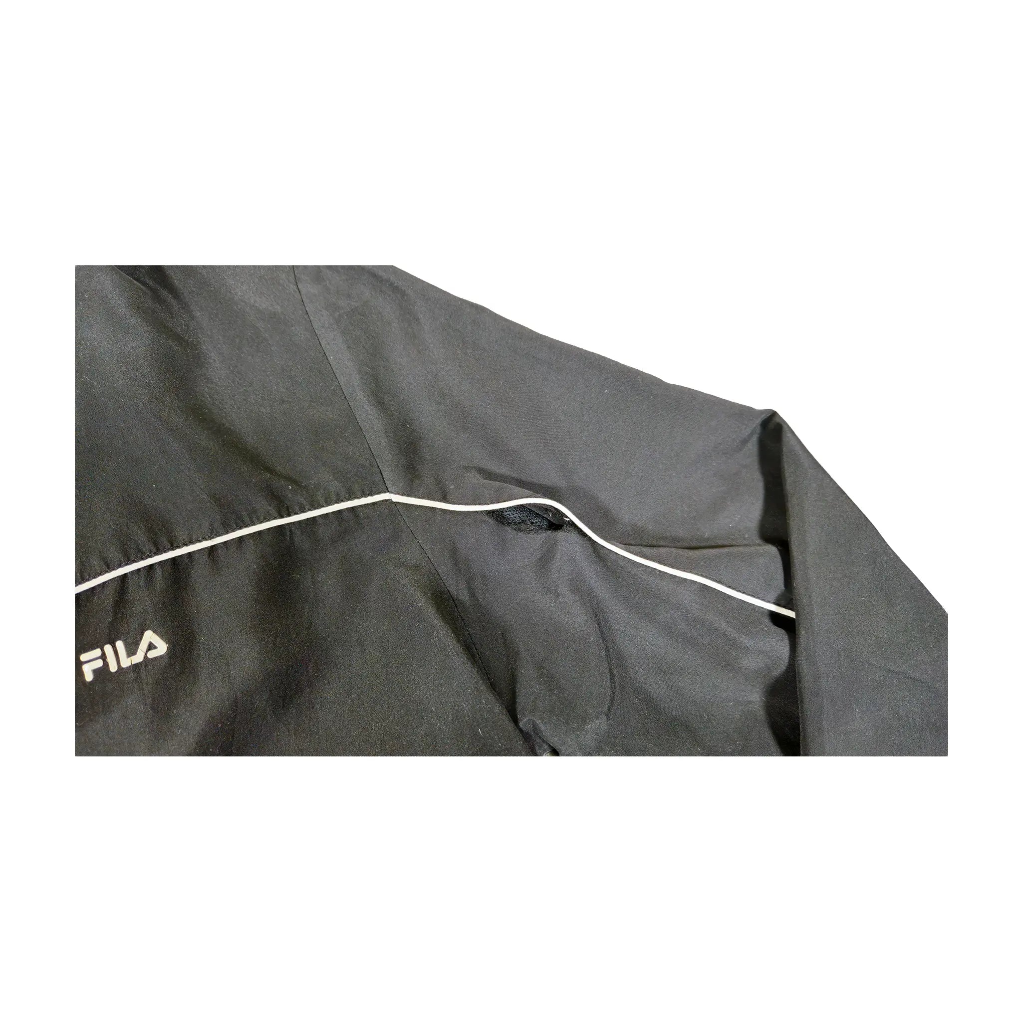 Fila Black Pinstripe Piping Windbreaker