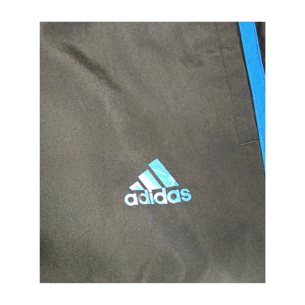 Adidas Blue 3-Stripe Windbreaker Trousers