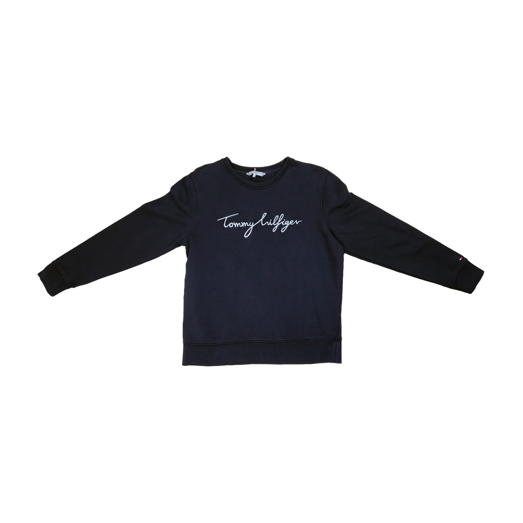 Tommy Hilfiger Navy Cursive Embroidery Sweatshirt