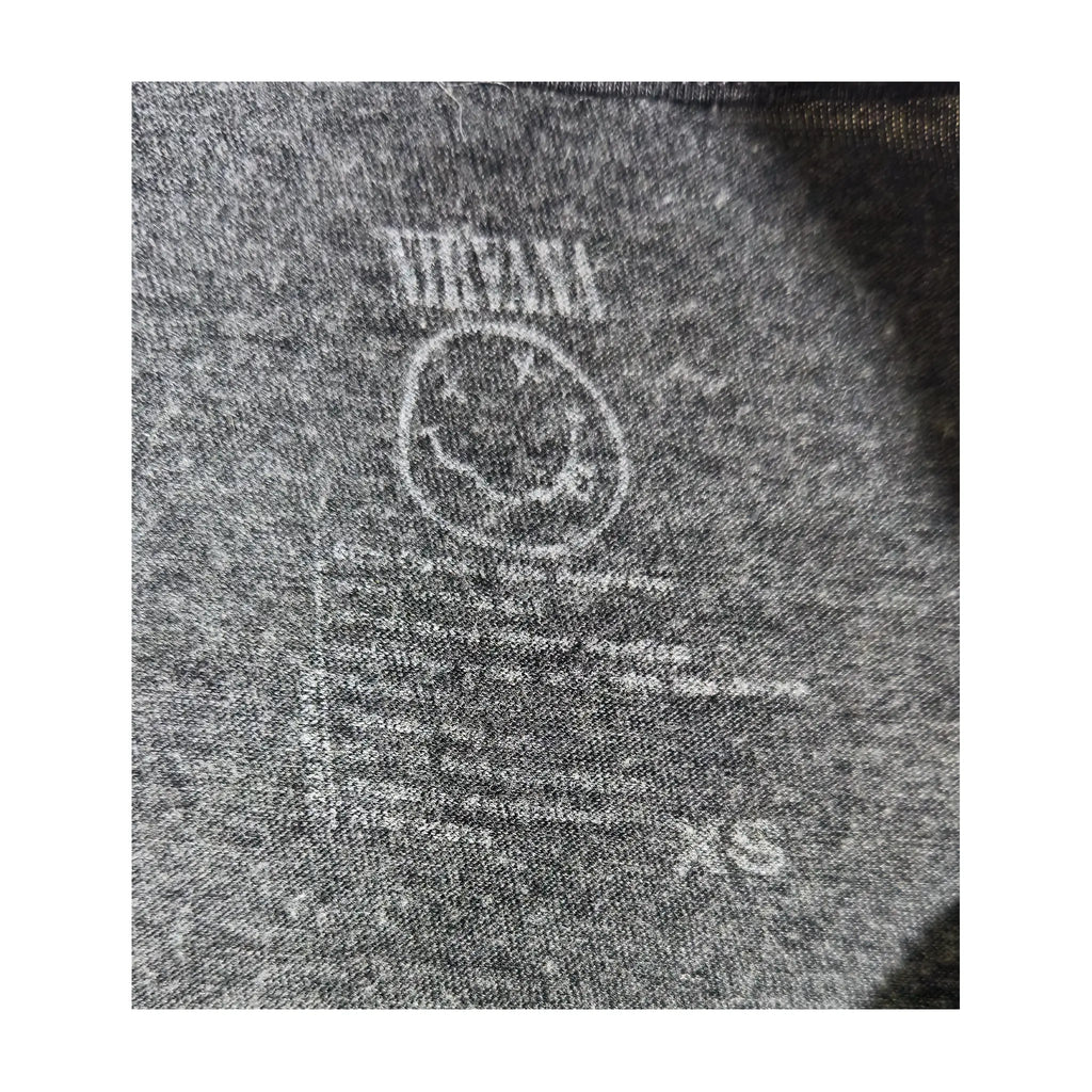 Nirvana Multi-Color Swirl Smiley Logo Graphic T-Shirt