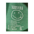 Nirvana Neon Angel Forest Green Mineral Wash Tee