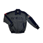 Retro Mid-2000s Patriots Heavyweight Wool Bomber Jacket