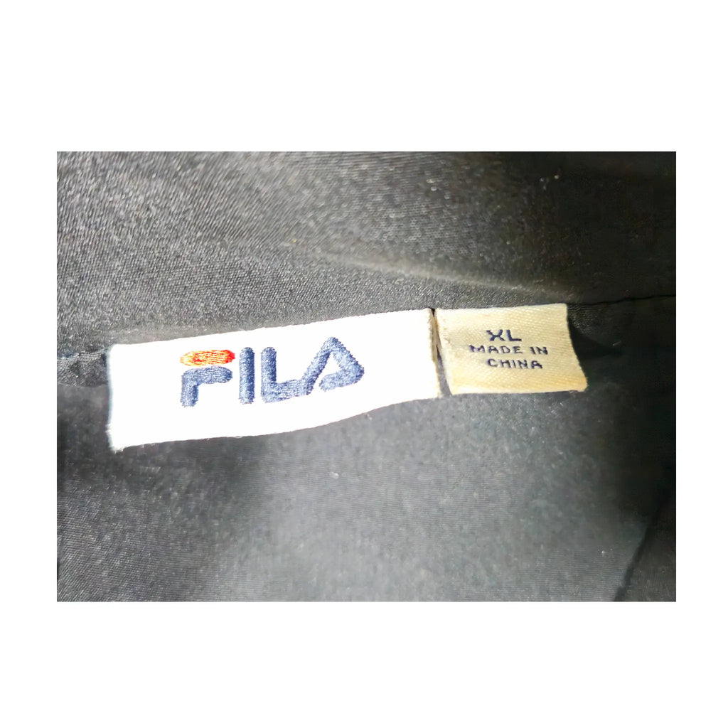 Fila Black Pinstripe Piping Windbreaker