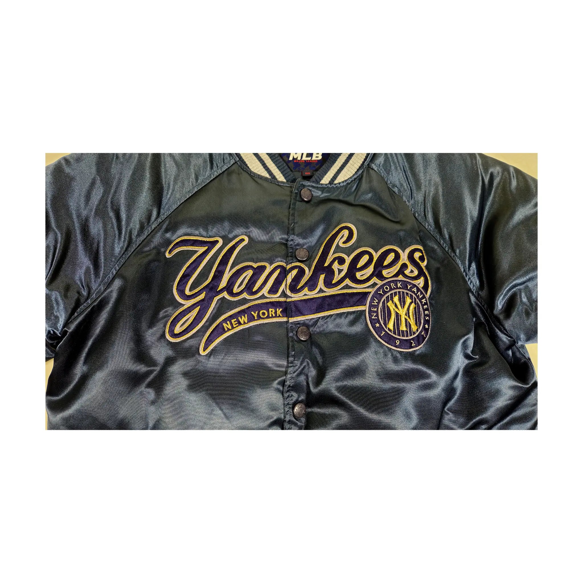 MLB Korea New York Yankees Satin Bomber Jacket