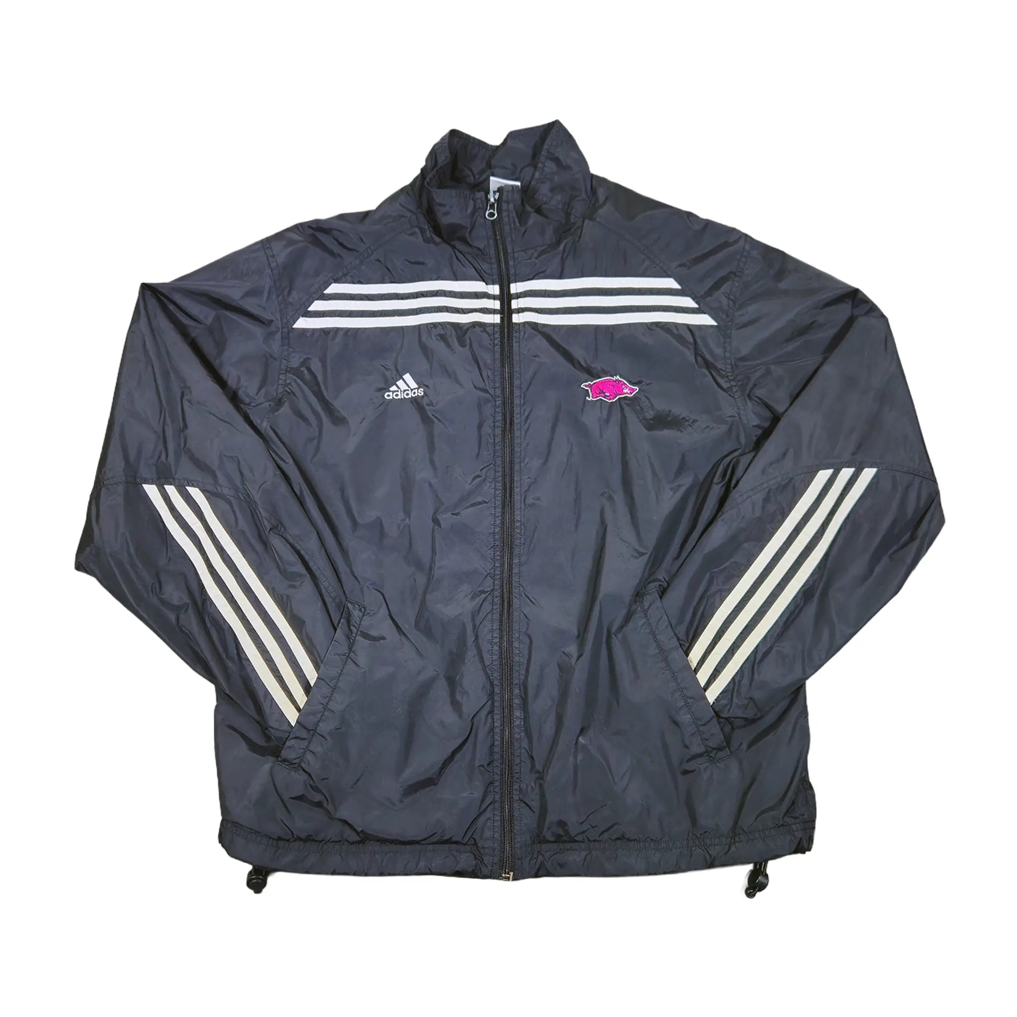 Vintage 2000s Adidas Arkansas Razorbacks "Pink Out" Windbreaker