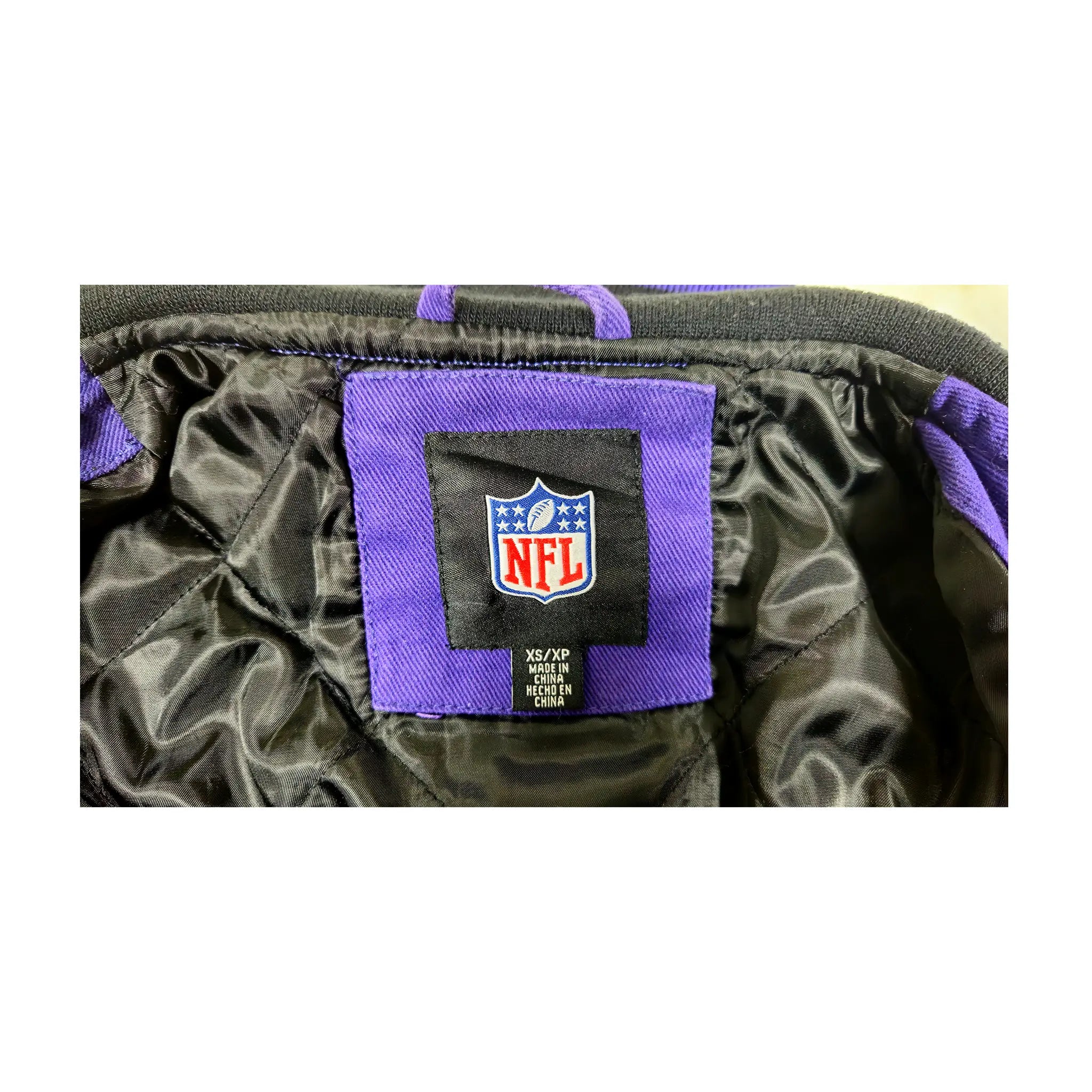 Retro G-III Baltimore Ravens Heavyweight Quilted Bomber Jacket