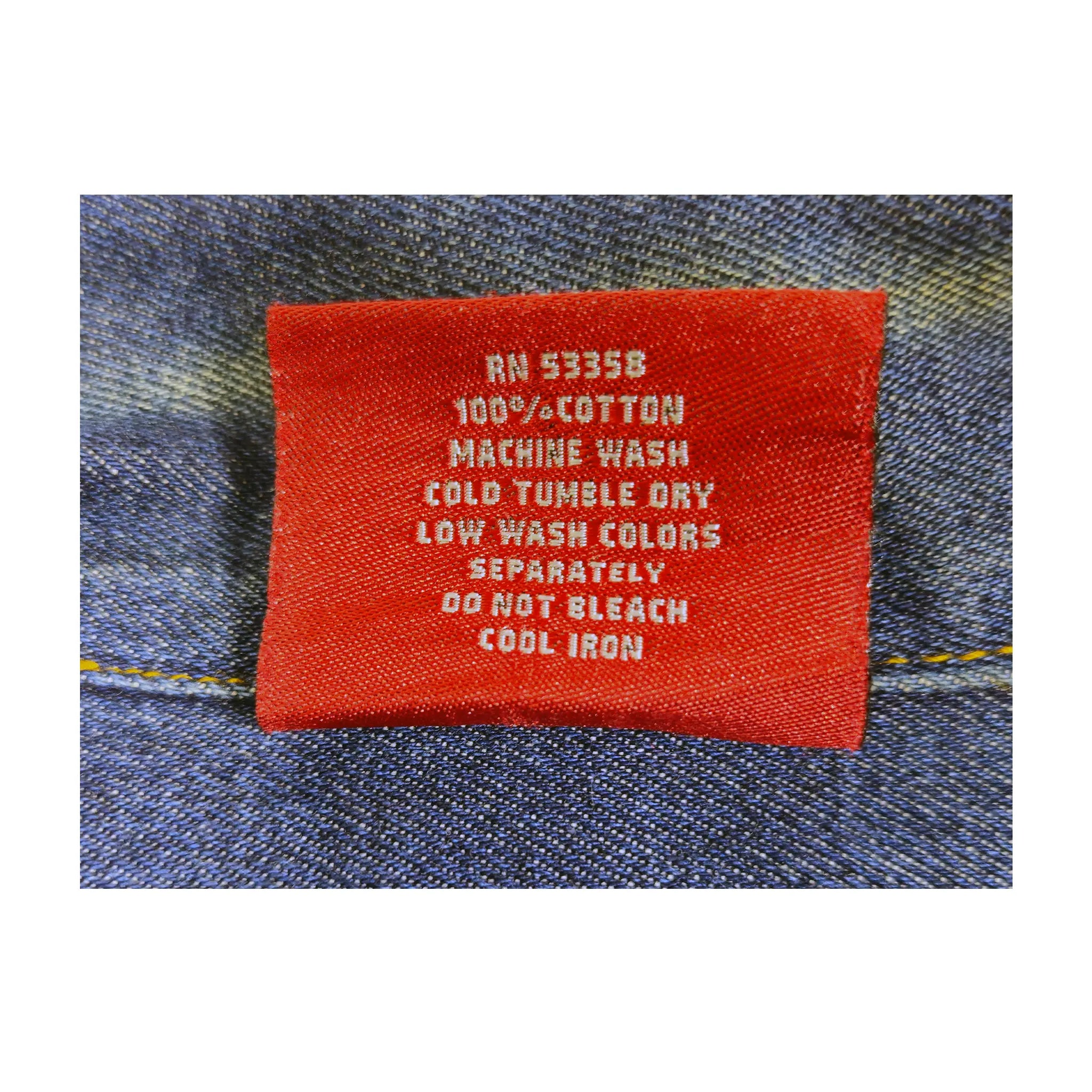 Vintage Karl Kani Jeans Heavyweight Dark Indigo Denim Overshirt