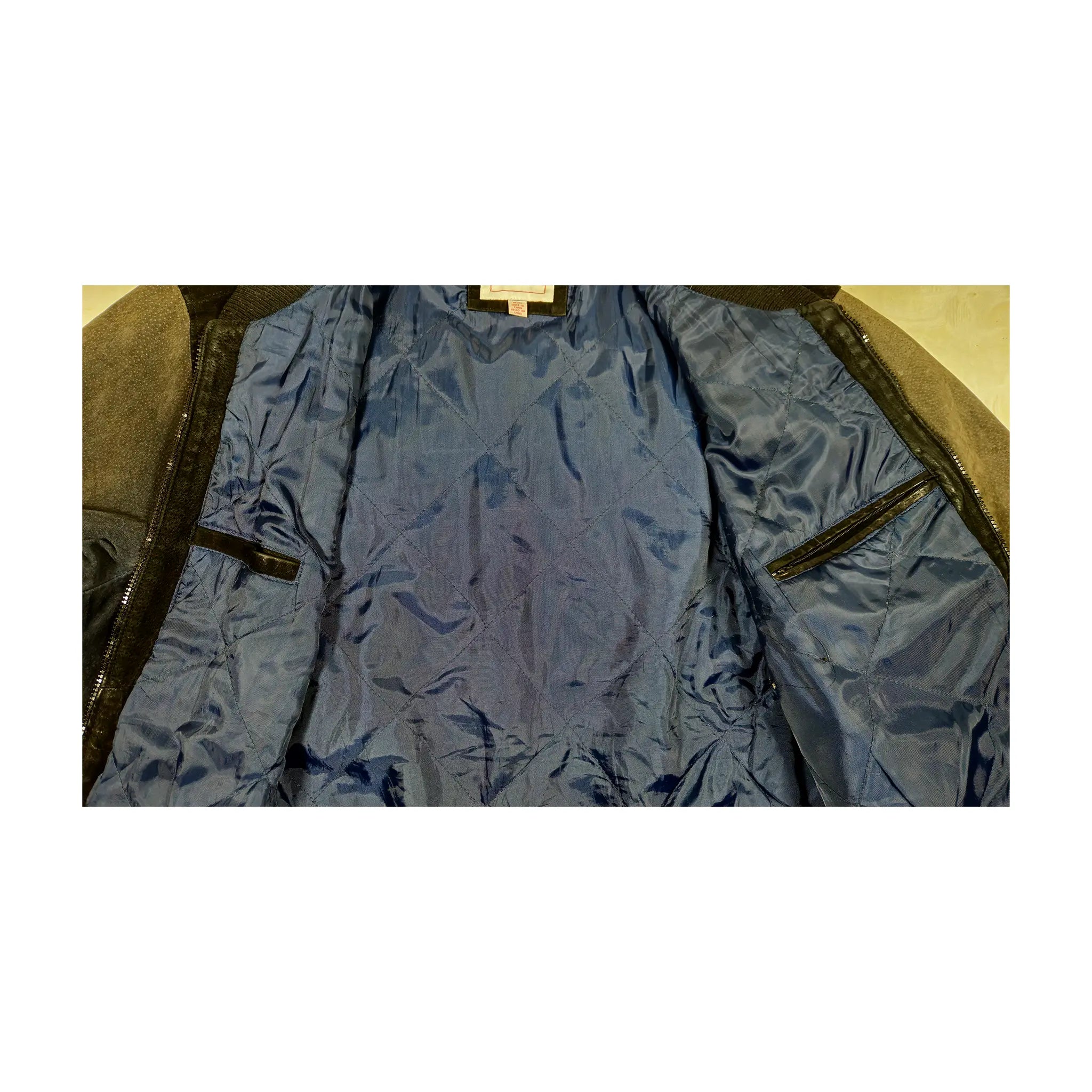Retro Mid-2000s Chargers Genuine Suede Bomber Jacket