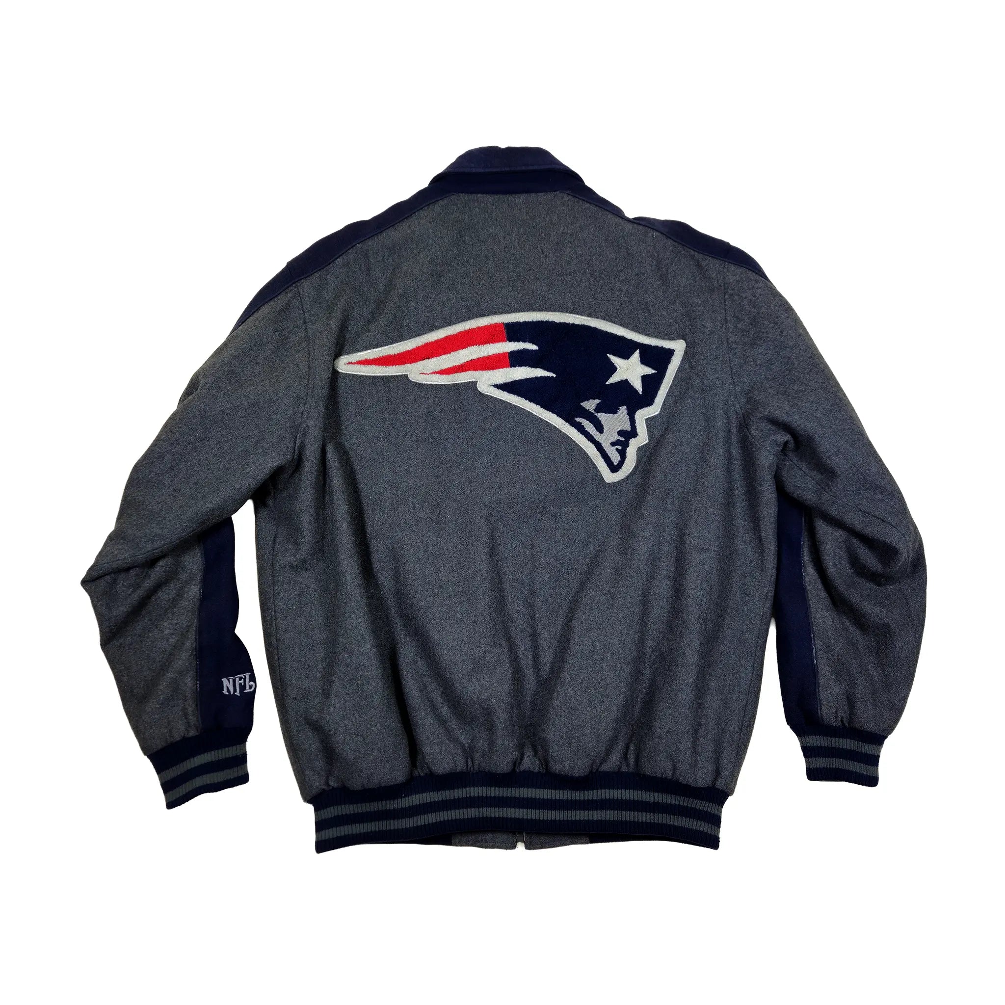 Retro Mid-2000s Patriots Heavyweight Wool Bomber Jacket