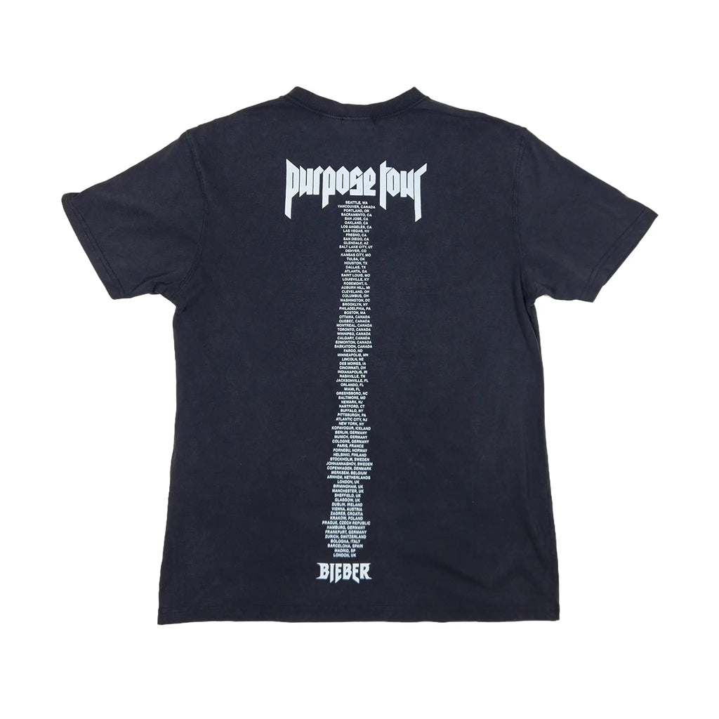 Justin Bieber "Purpose Tour" Gothic Logo Tee