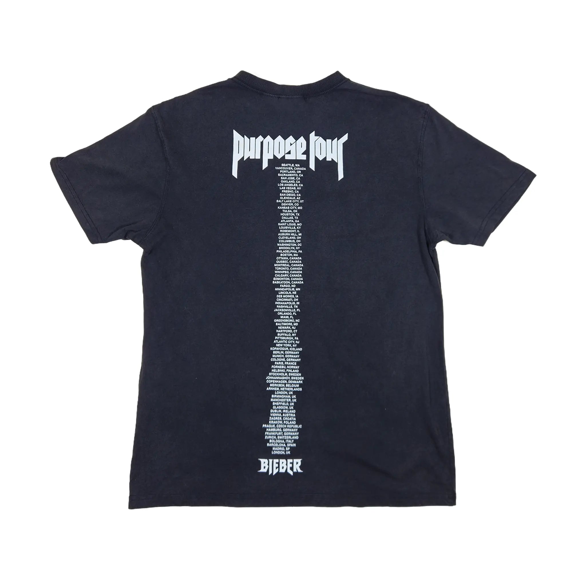 Justin Bieber "Purpose Tour" Gothic Logo Tee