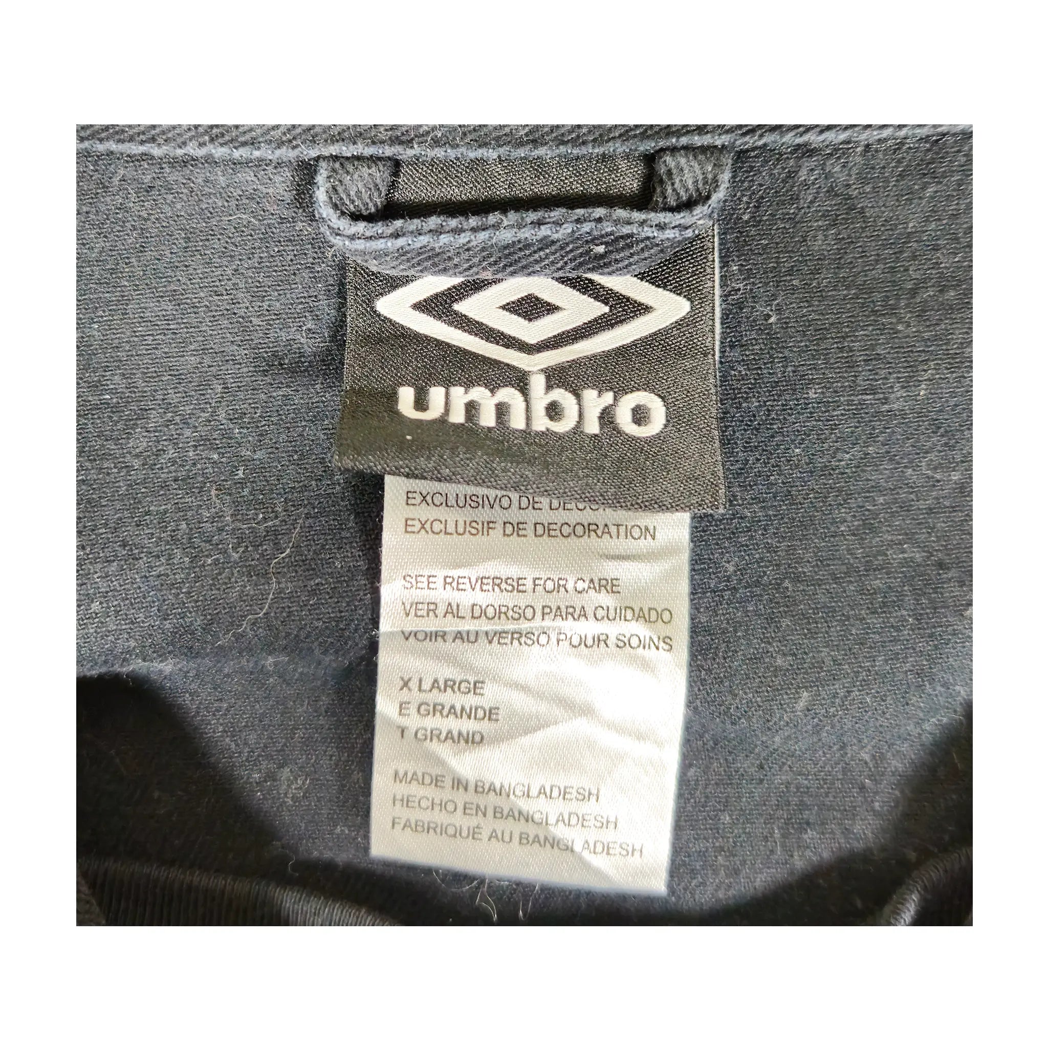 Vintage Umbro Black Drill Top