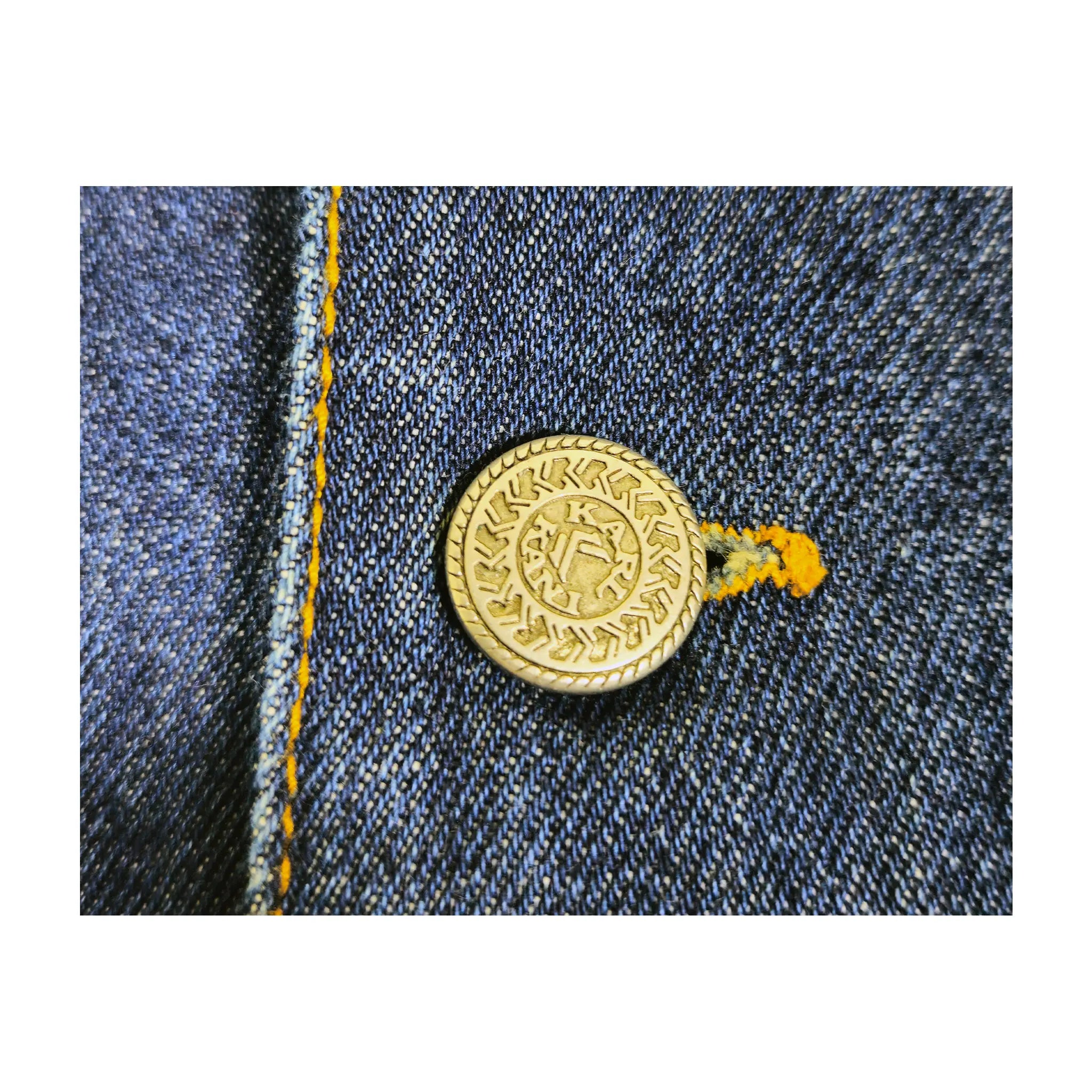 Vintage Karl Kani Jeans Heavyweight Dark Indigo Denim Overshirt