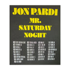 Official Jon Pardi 2023 "Mr. Saturday Night" Tour Tee