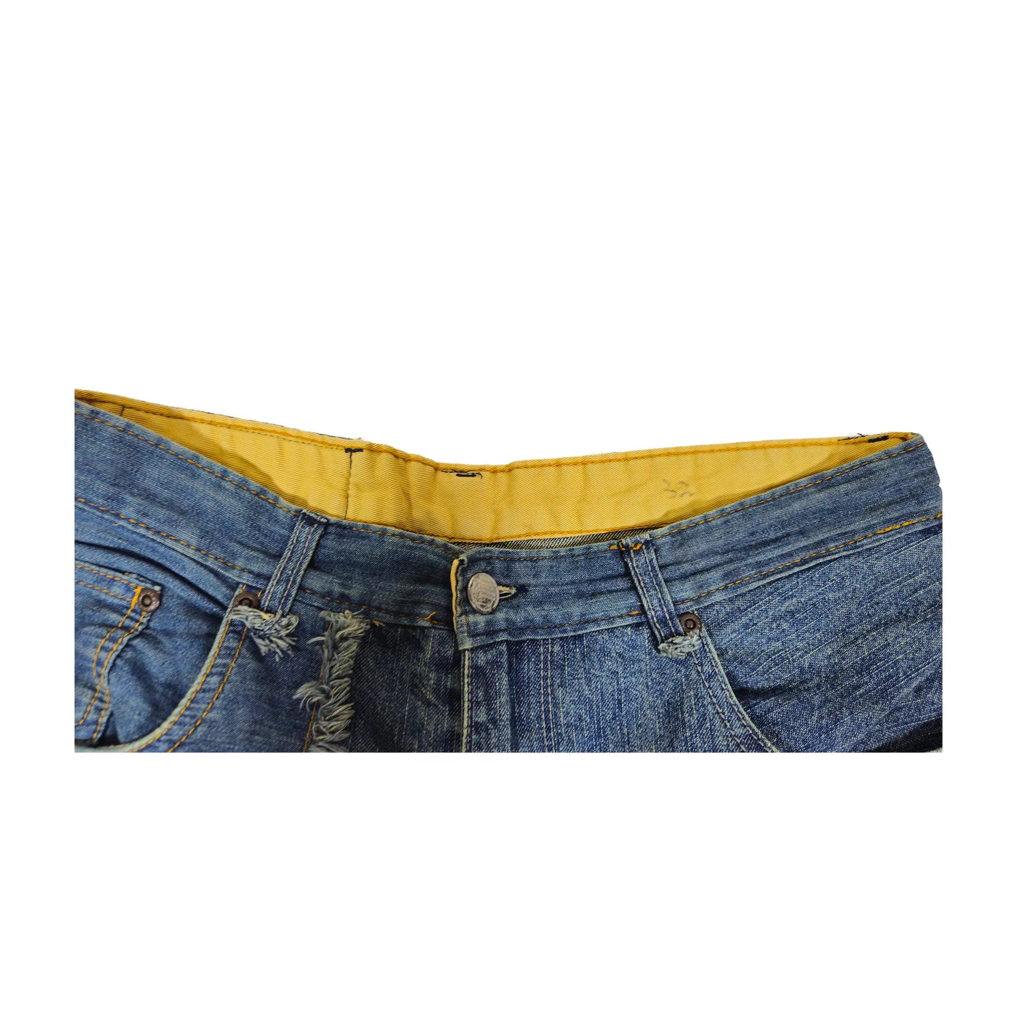 Vintage Y2K Ecko Unltd. Asymmetrical Patchwork Multi-Panel Skater Jeans