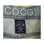 Vintage Y2K Coogi Contrast-Stitch Faded Grey Baggy Jeans