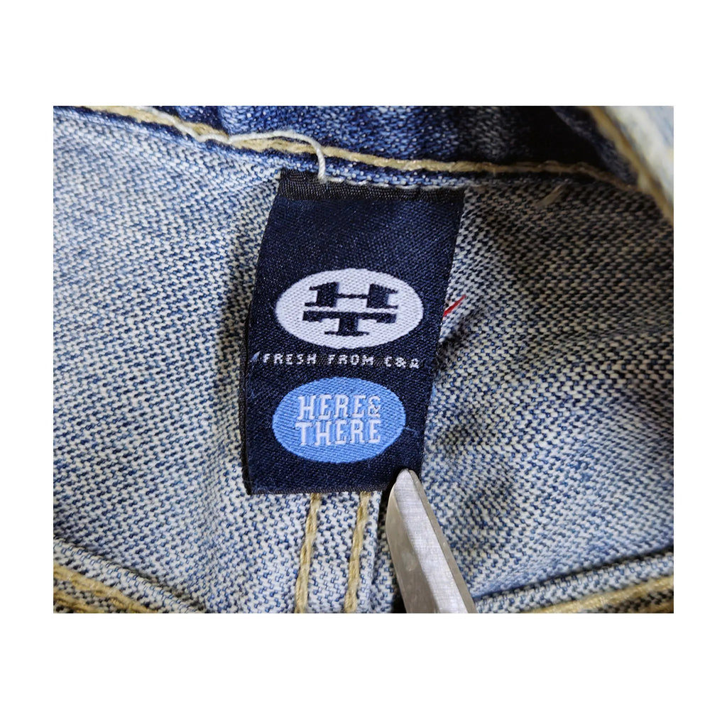 Vintage Y2K "Here & There" C&A South Academy Embroidered Carpenter Skater Jeans