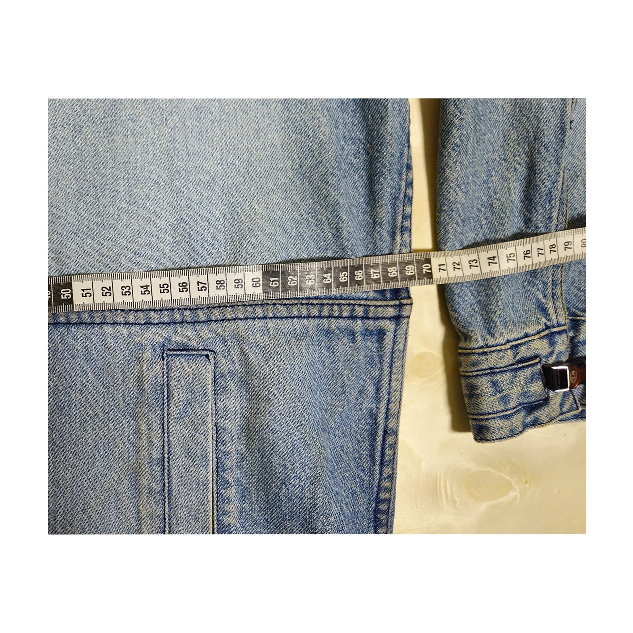 Vintage Phat Farm Archival Utility Tactical Buckle XXL Denim Jacket