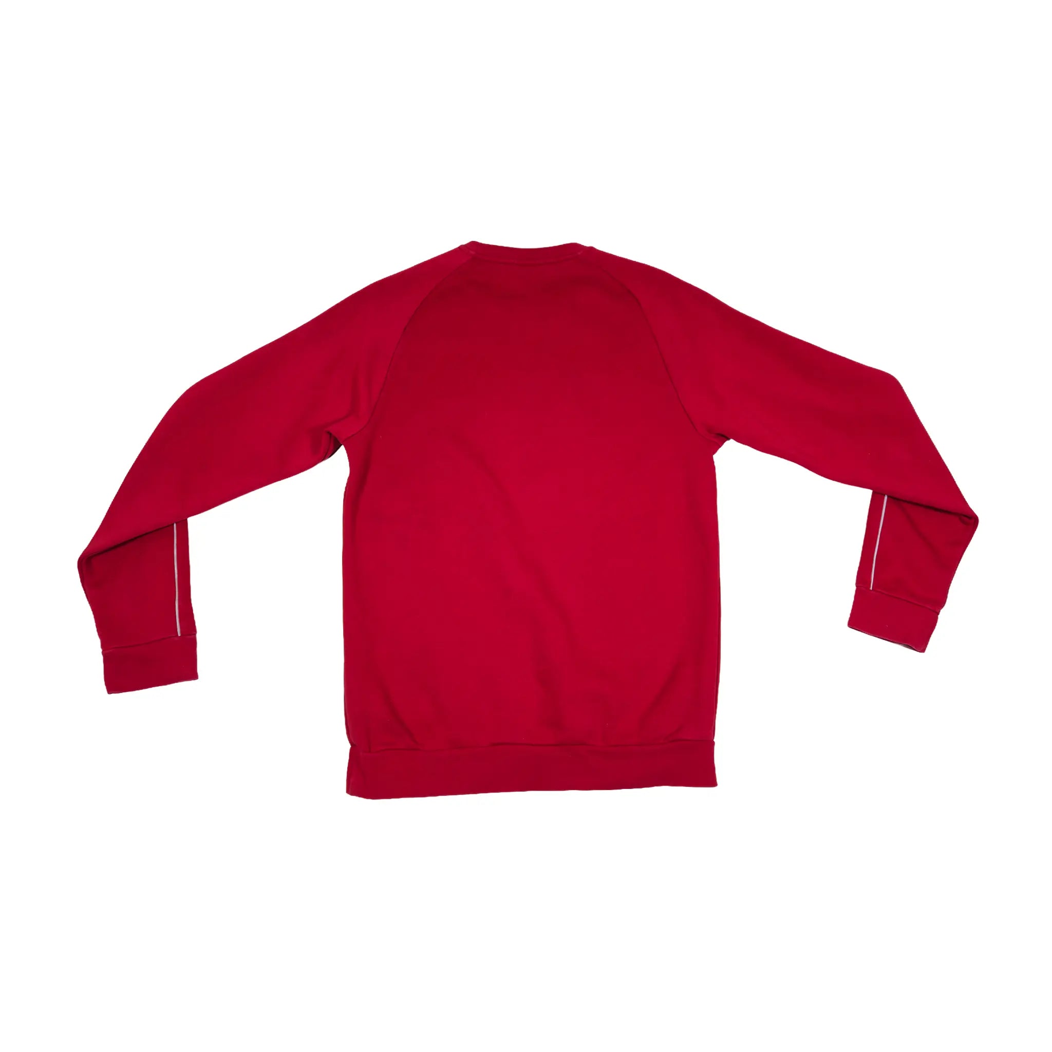 Adidas Red Pinstripe Pullover Crewneck