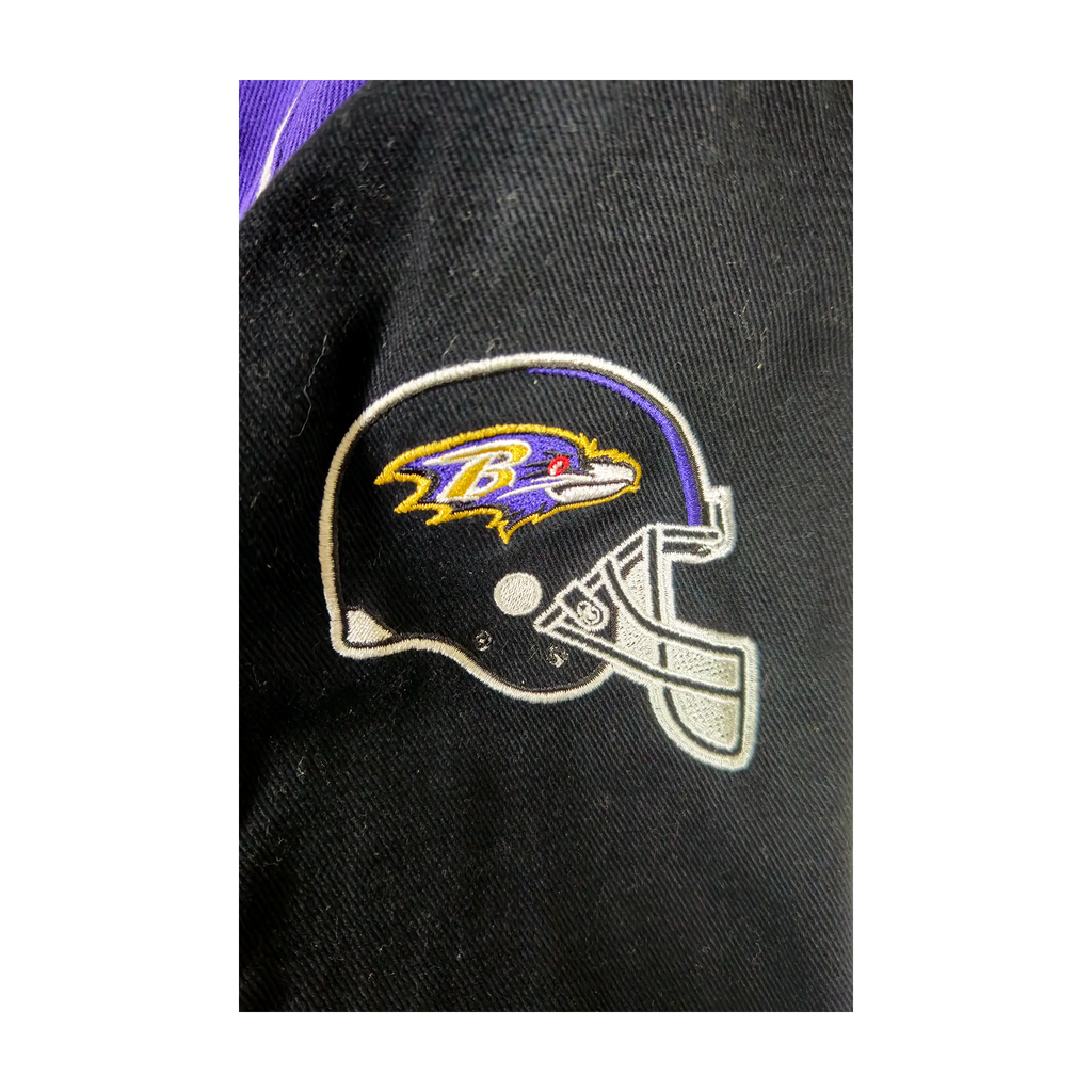 Retro G-III Baltimore Ravens Heavyweight Quilted Bomber Jacket