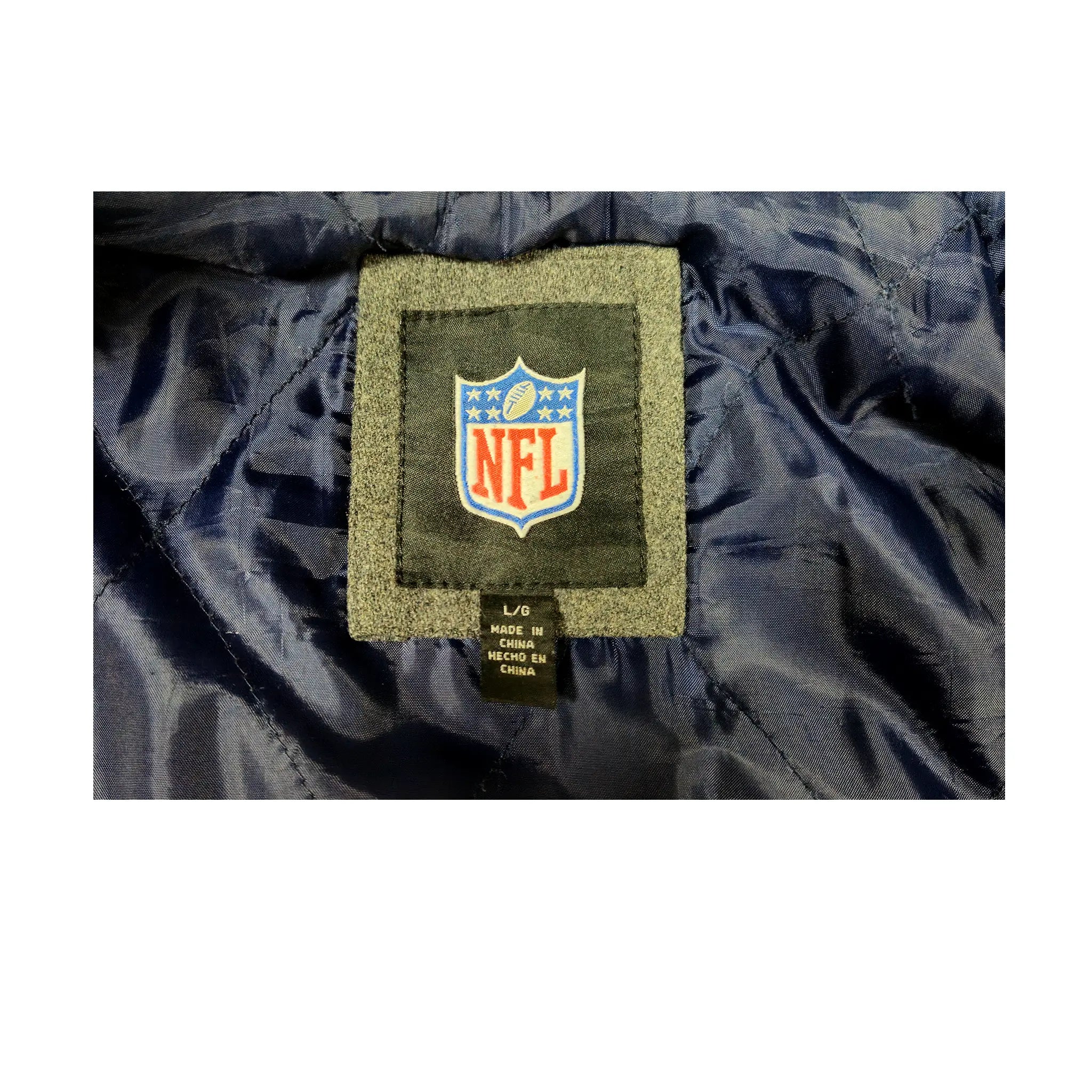 Retro Mid-2000s Patriots Heavyweight Wool Bomber Jacket