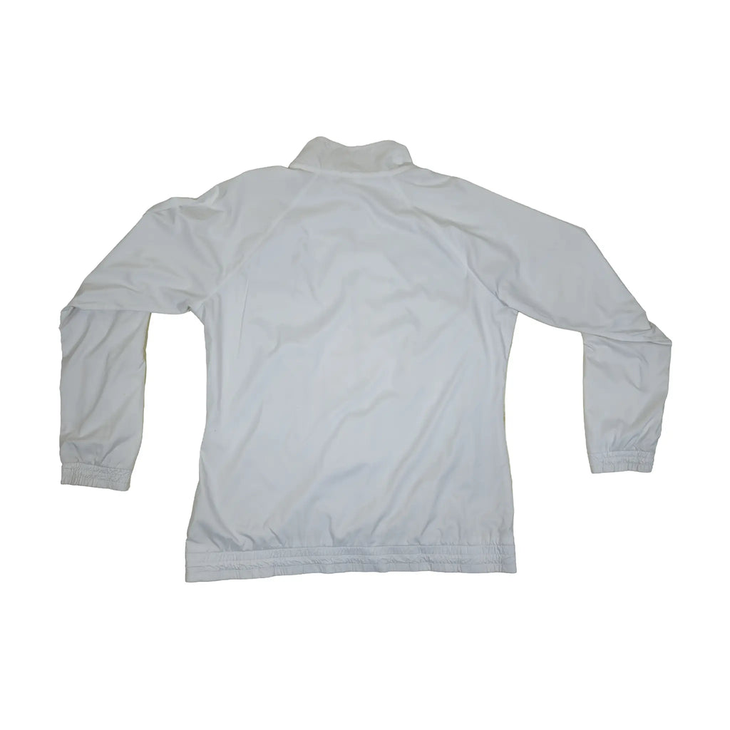 White Adidas Full-Zip Sportswear Mesh-Lined Track Jacket