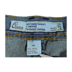 Vintage Y2K Chams Jeans Co. Heavily Studded & Embroidered Plus-Size Cropped Baggy Jeans