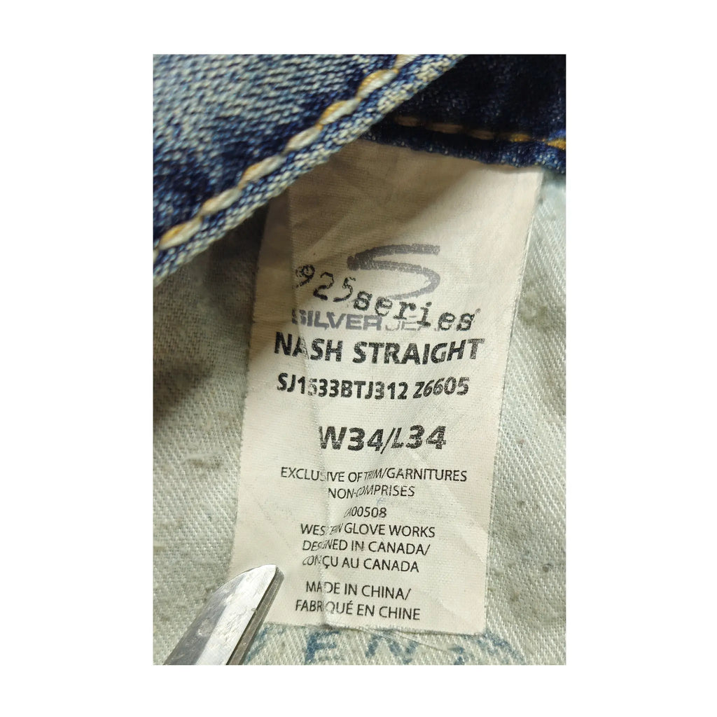 Vintage Silver Jeans Co. "925 Series" Nash Straight W34/L34 Denim Pants