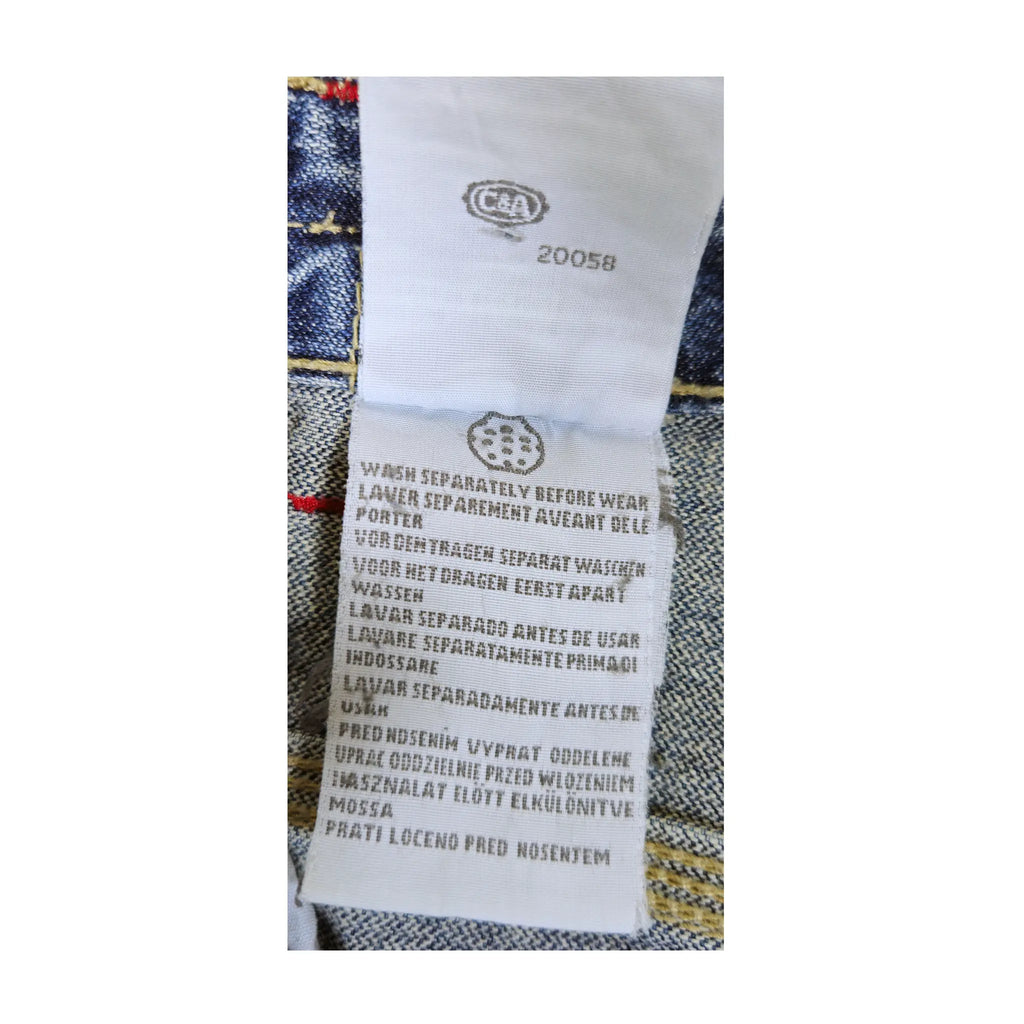 Vintage Y2K "Here & There" C&A South Academy Embroidered Carpenter Skater Jeans