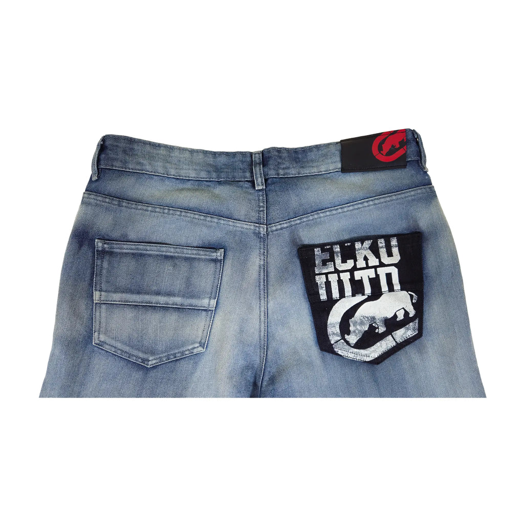 Vintage Y2K Ecko Unltd. Graphic Panel Moto Straight Jeans
